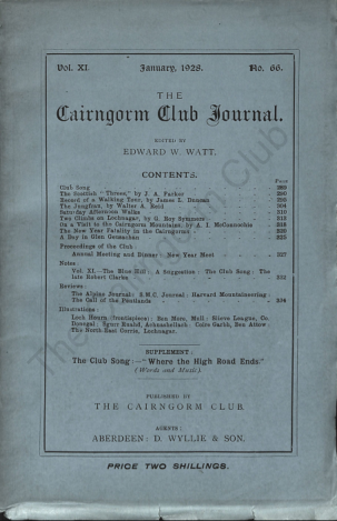 The Cairngorm Club Journal No 66 cover